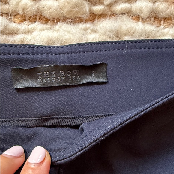 💙 NEW The Row Sotto Navy Ankle Pants - Picture 3 of 8